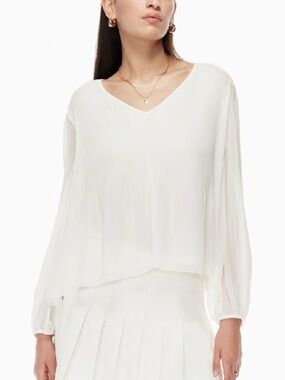 Aritzia Wilfred Daydreamer V-Neck Blouse